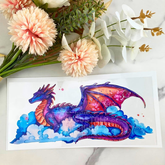 Purple Dragon | 16 oz UV DTF Wrap