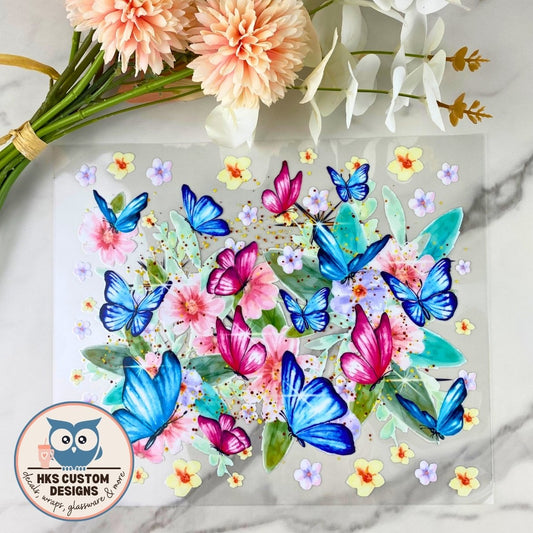 Butterflies | 20/25 oz UV DTF Wrap