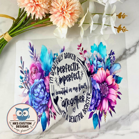 Perfectly Imperfect | 20/25 oz UV DTF Wrap