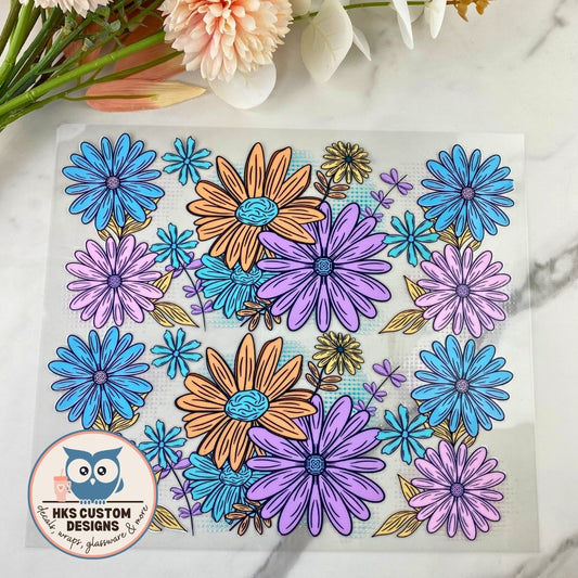 Pastel Floral | 20/25 oz UV DTF Wrap