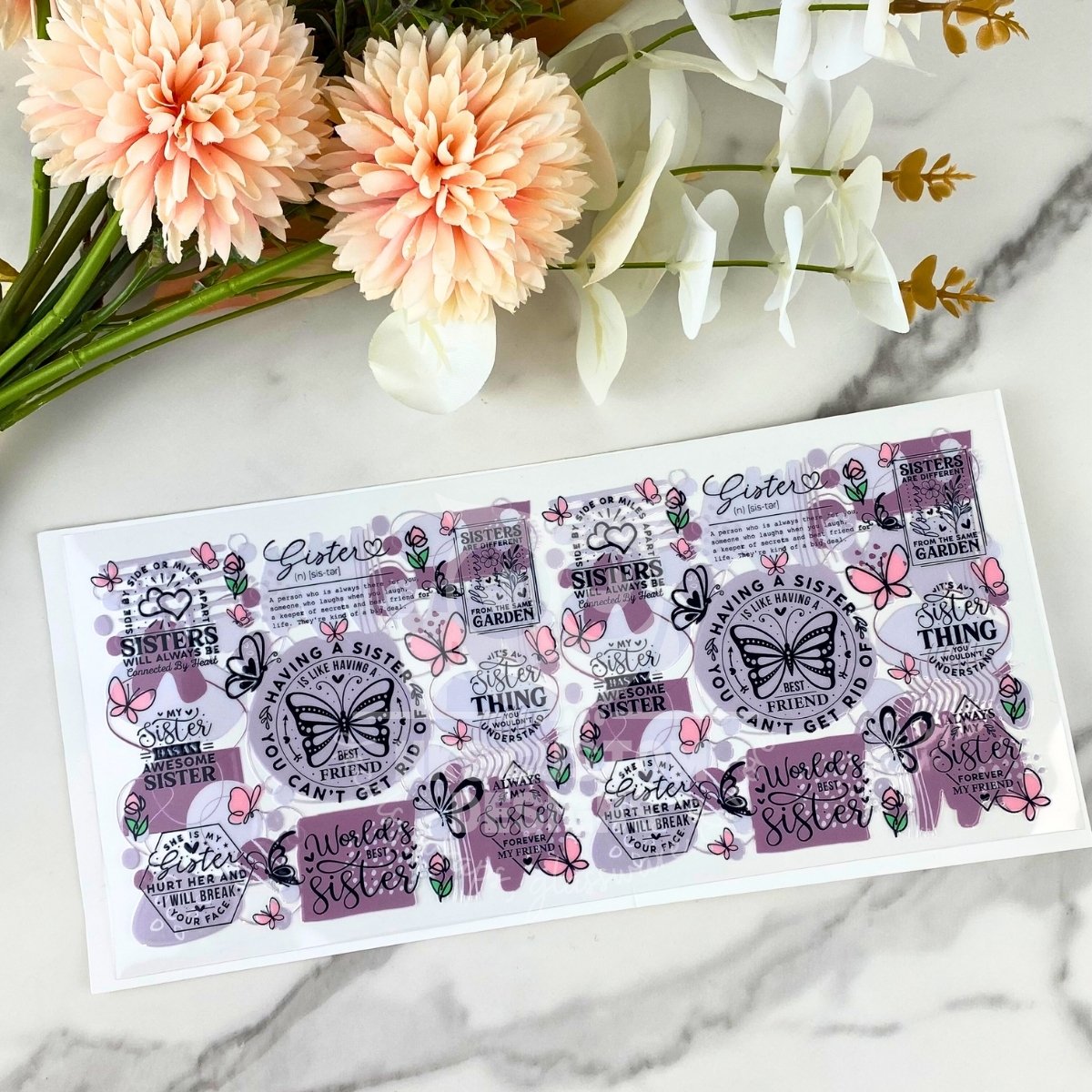 Sisters | 16 oz UV DTF Wrap
