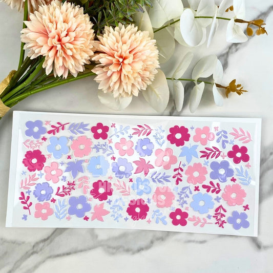 Spring Floral | 16 oz UV DTF Wrap