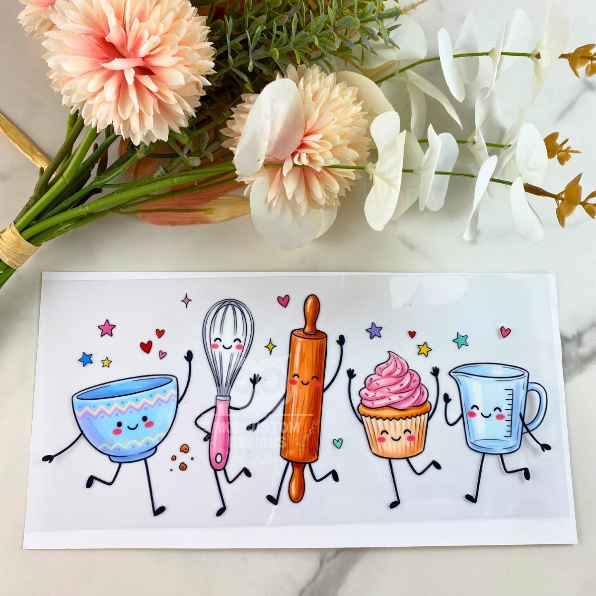 Baking Friends | 16 oz UV DTF Wrap