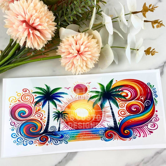 Sunset | 16 oz UV DTF Wrap