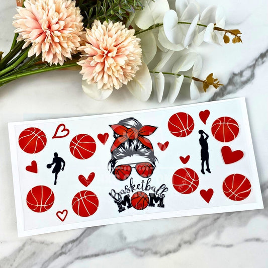 Basketball Mom | 16 oz UV DTF Wrap