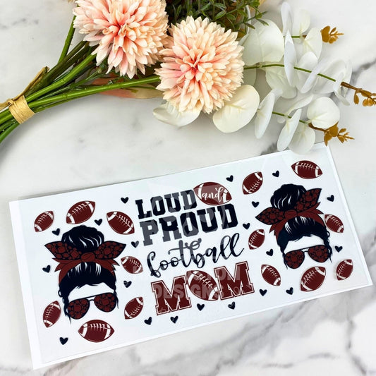 Football Mom1 | 16 oz UV DTF Wrap