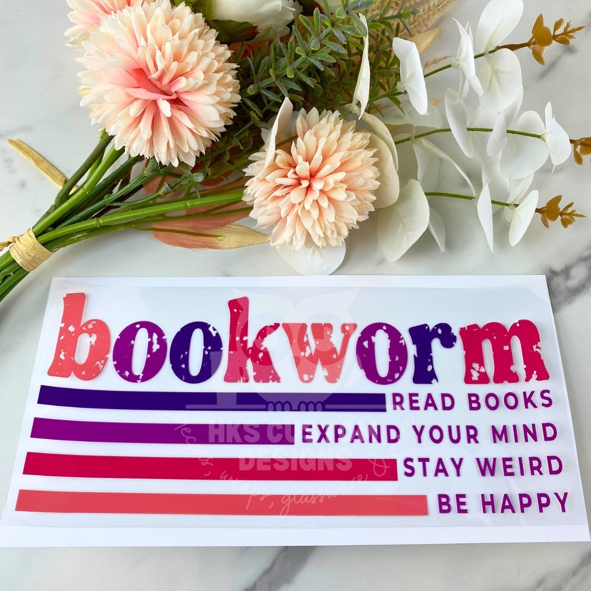 Bookworm | 16 oz UV DTF Wrap