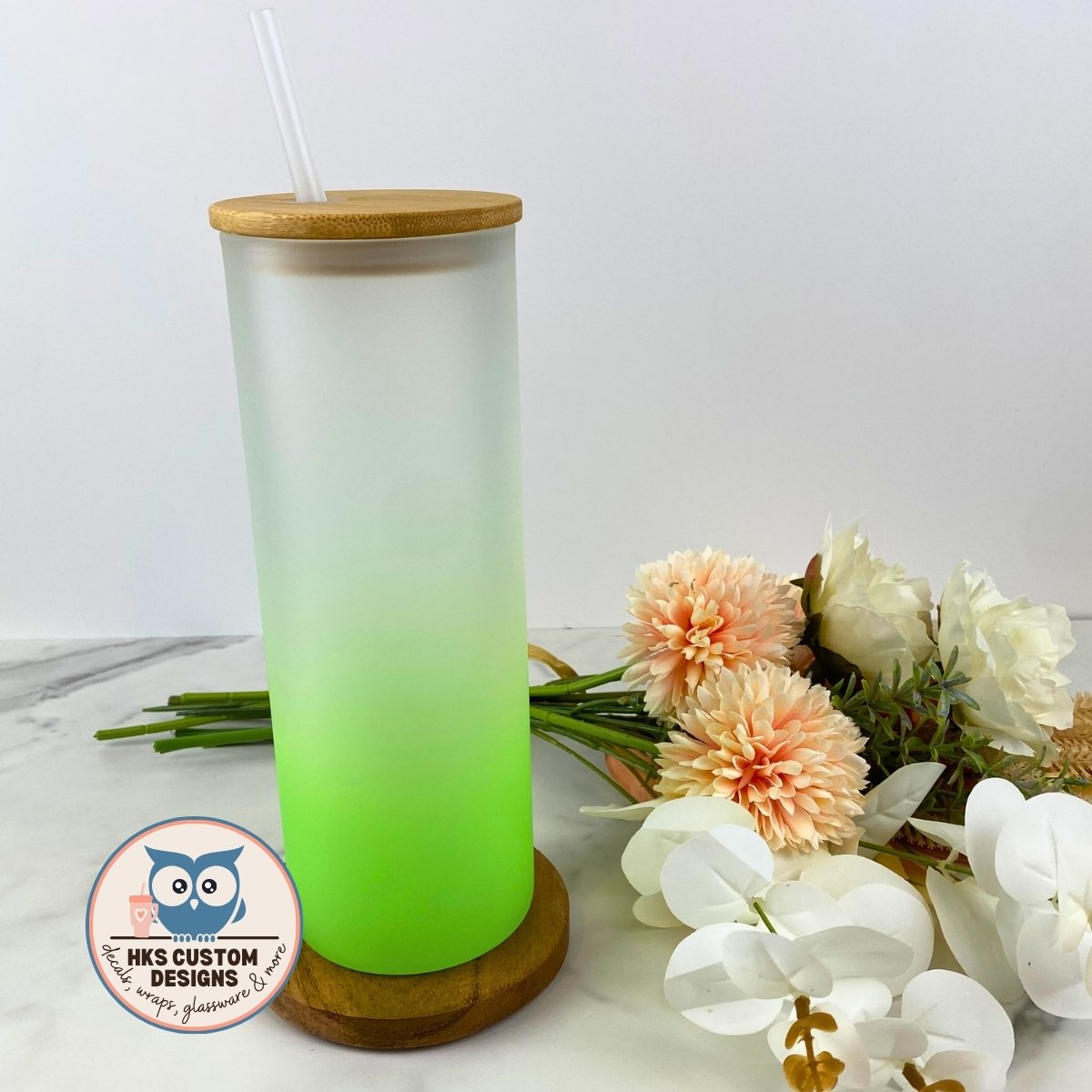 25 oz Frosted Ombre Glass
