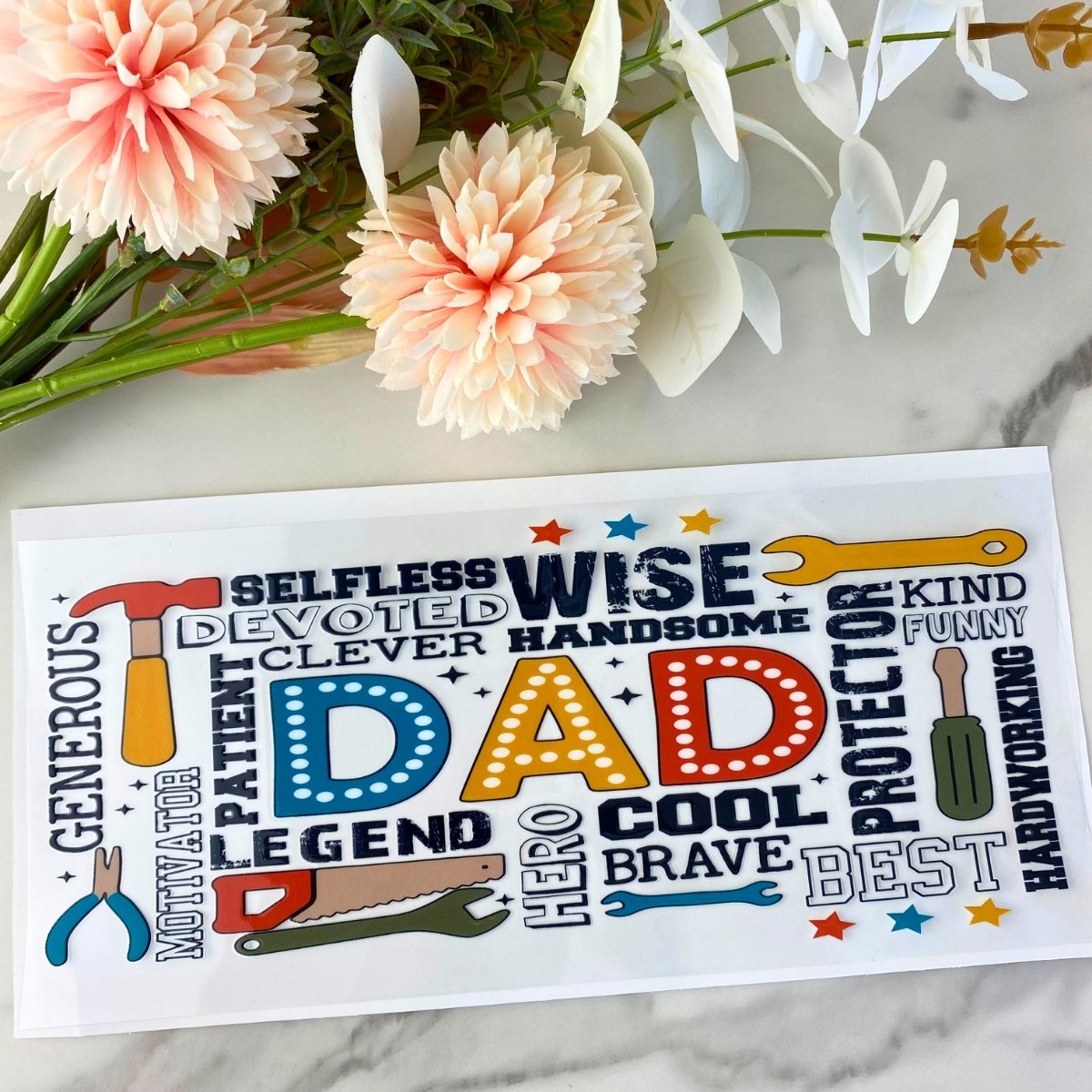 Dad Tools | 16 oz UV DTF Wrap