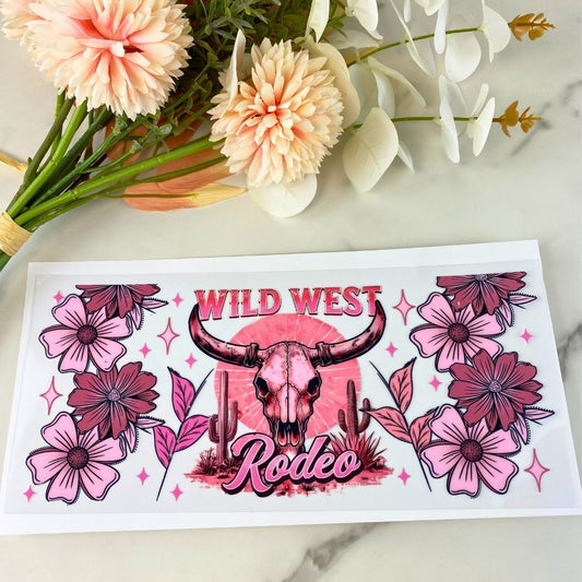 Wild West Rodeo | 16 oz UV DTF Wrap