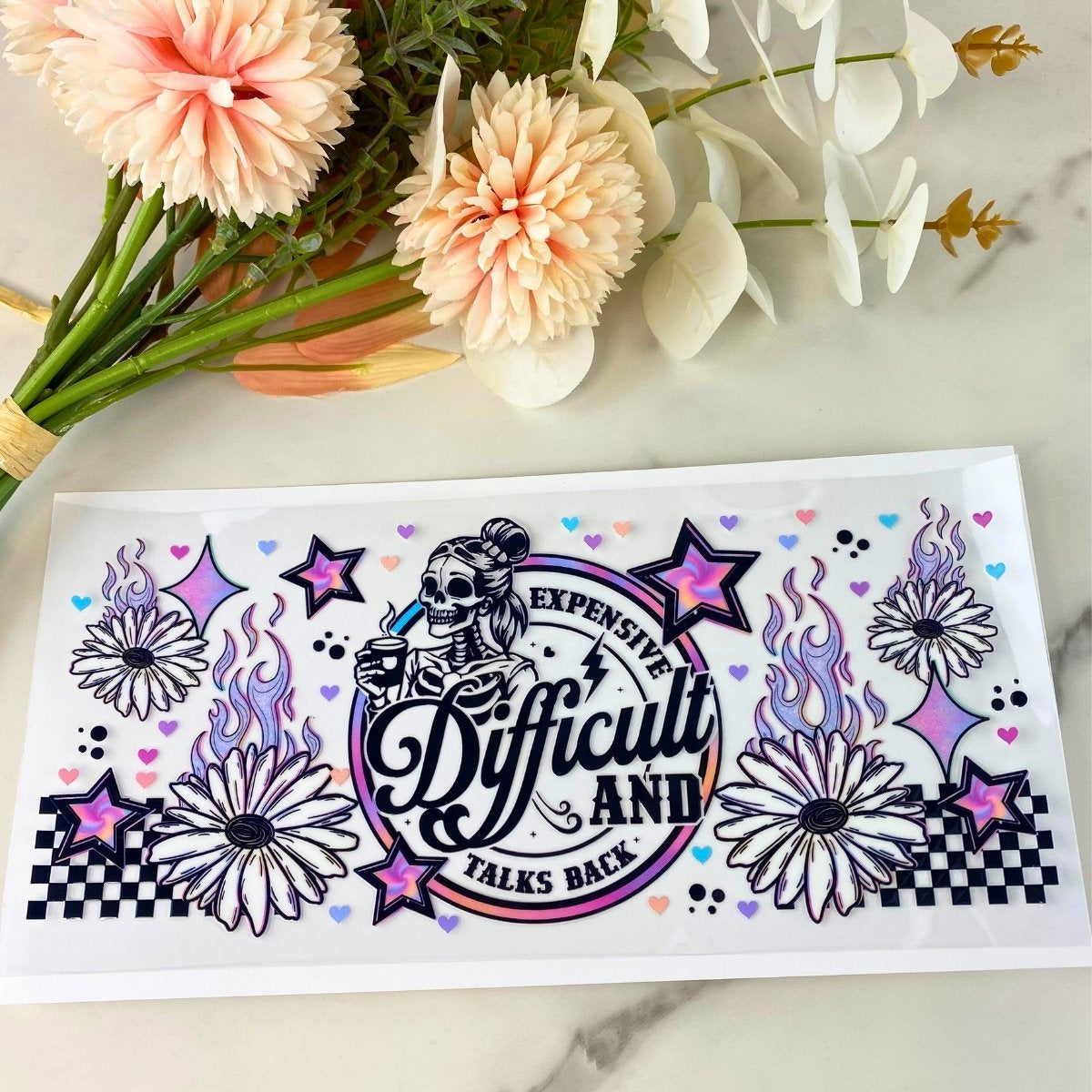 Expensive and Difficult | 16 oz UV DTF Wrap