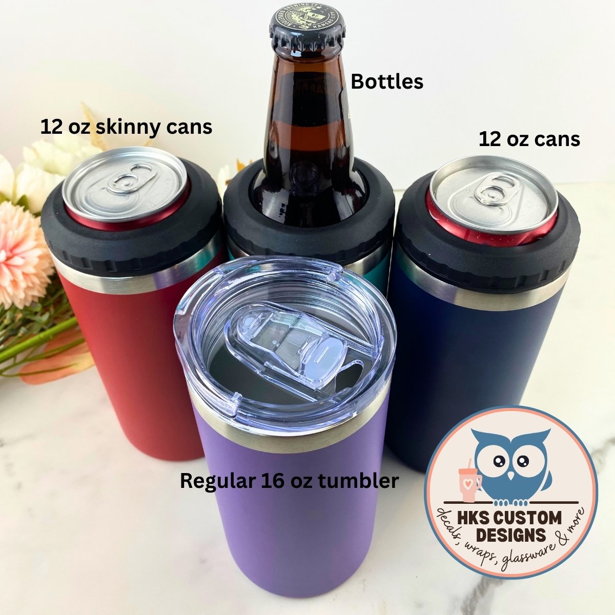 4-in-1 Stainless Steel Can Cooler