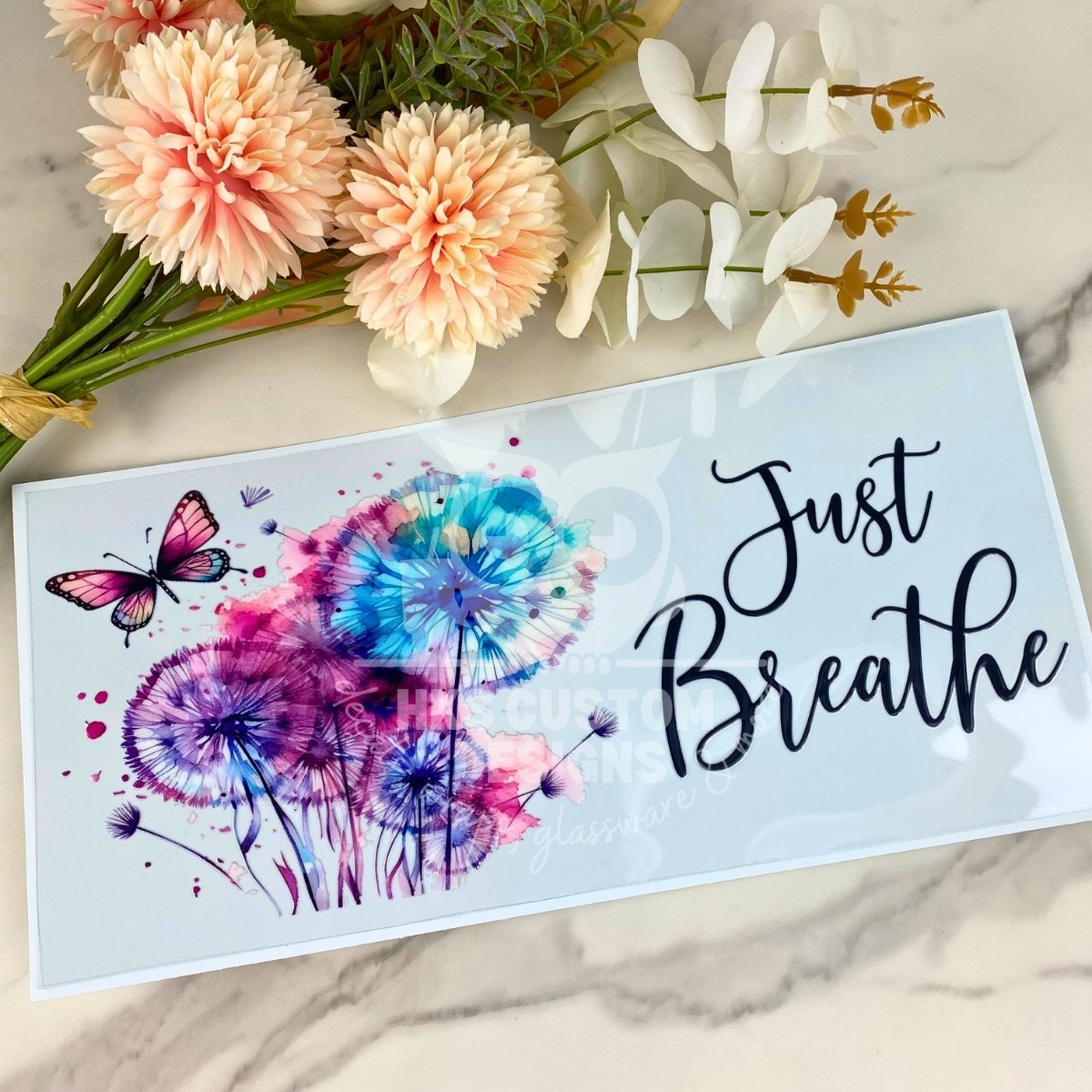 Just Breathe | 40 oz UV DTF Wrap