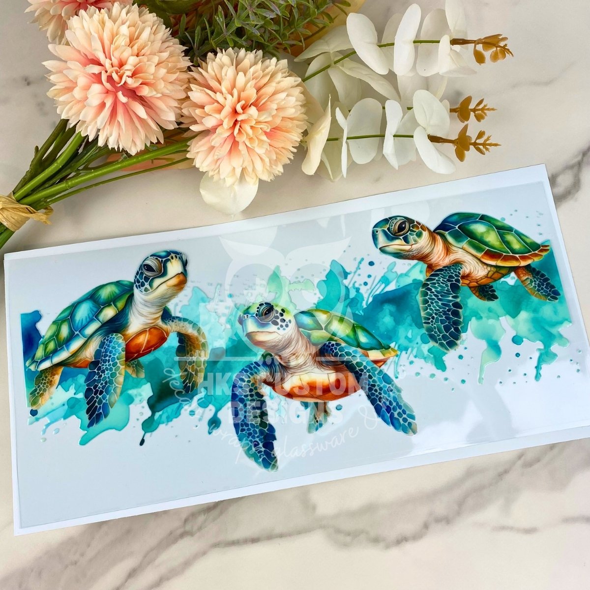 Turtles | 40 oz UV DTF Wrap