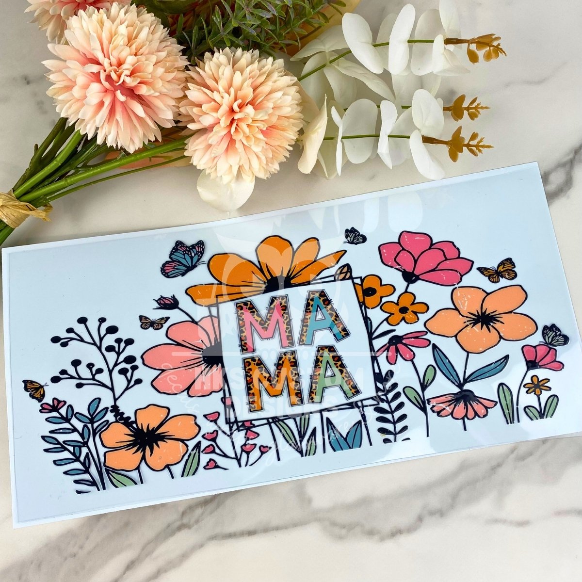 Floral Mama 1 | 40 oz UV DTF Wrap