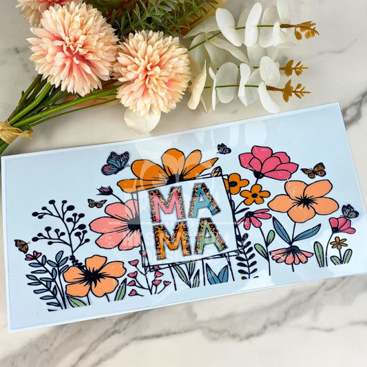 Floral Mama 1 | 40 oz UV DTF Wrap