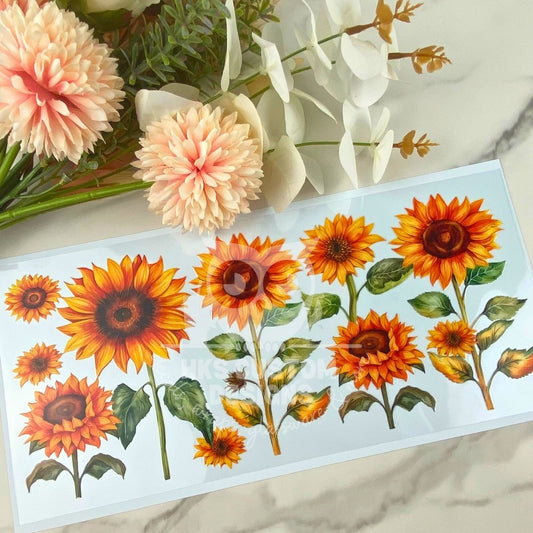 Sunflower Field | 40 oz UV DTF Wrap