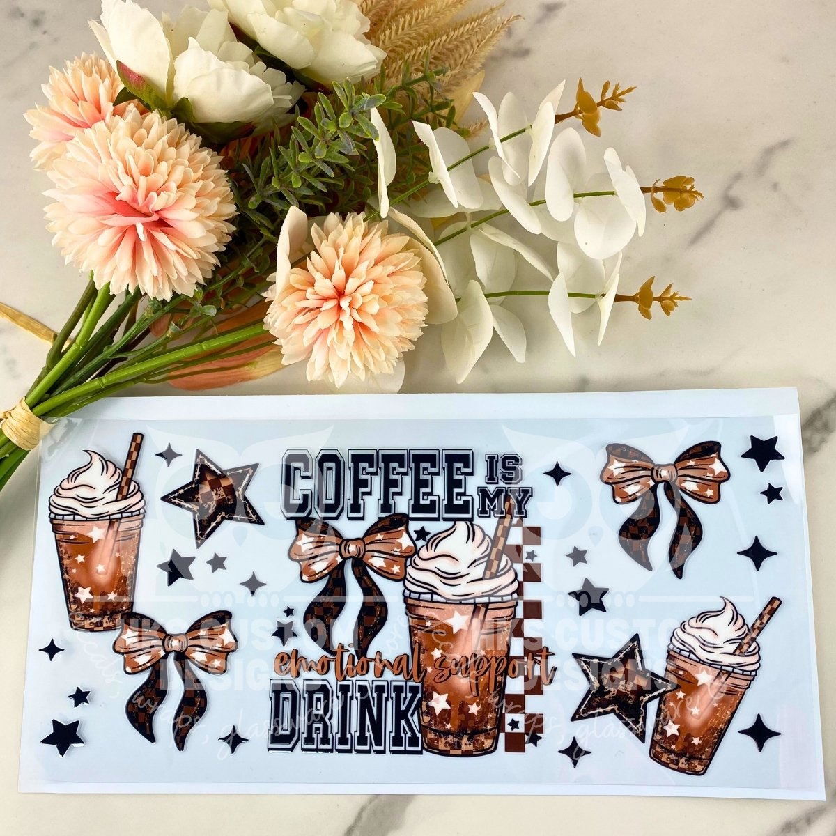 Coffee is my | 40 oz UV DTF Wrap