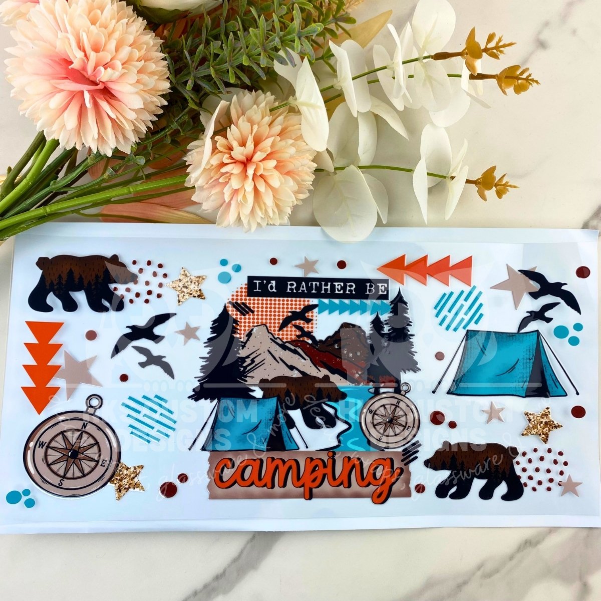 I'd Rather be Camping | 40 oz UV DTF Wrap