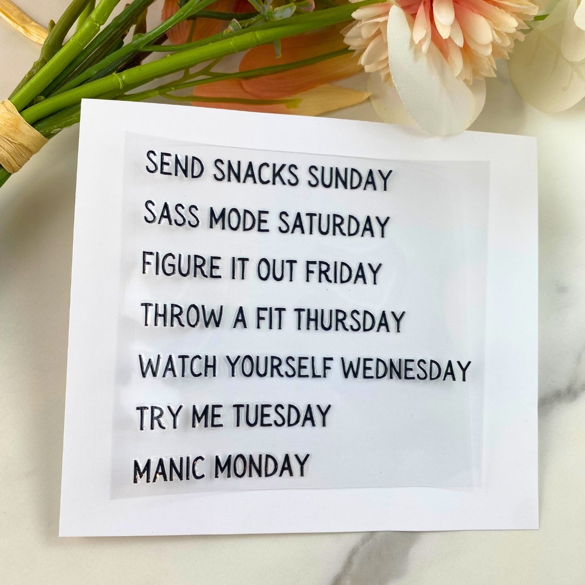 Days of the Week Pen Wraps