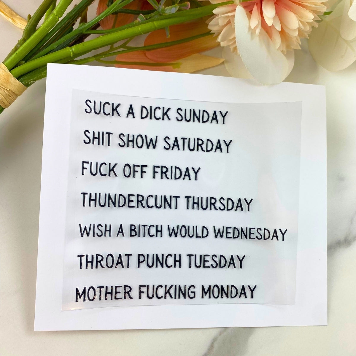 Days of the Week Pen Wraps