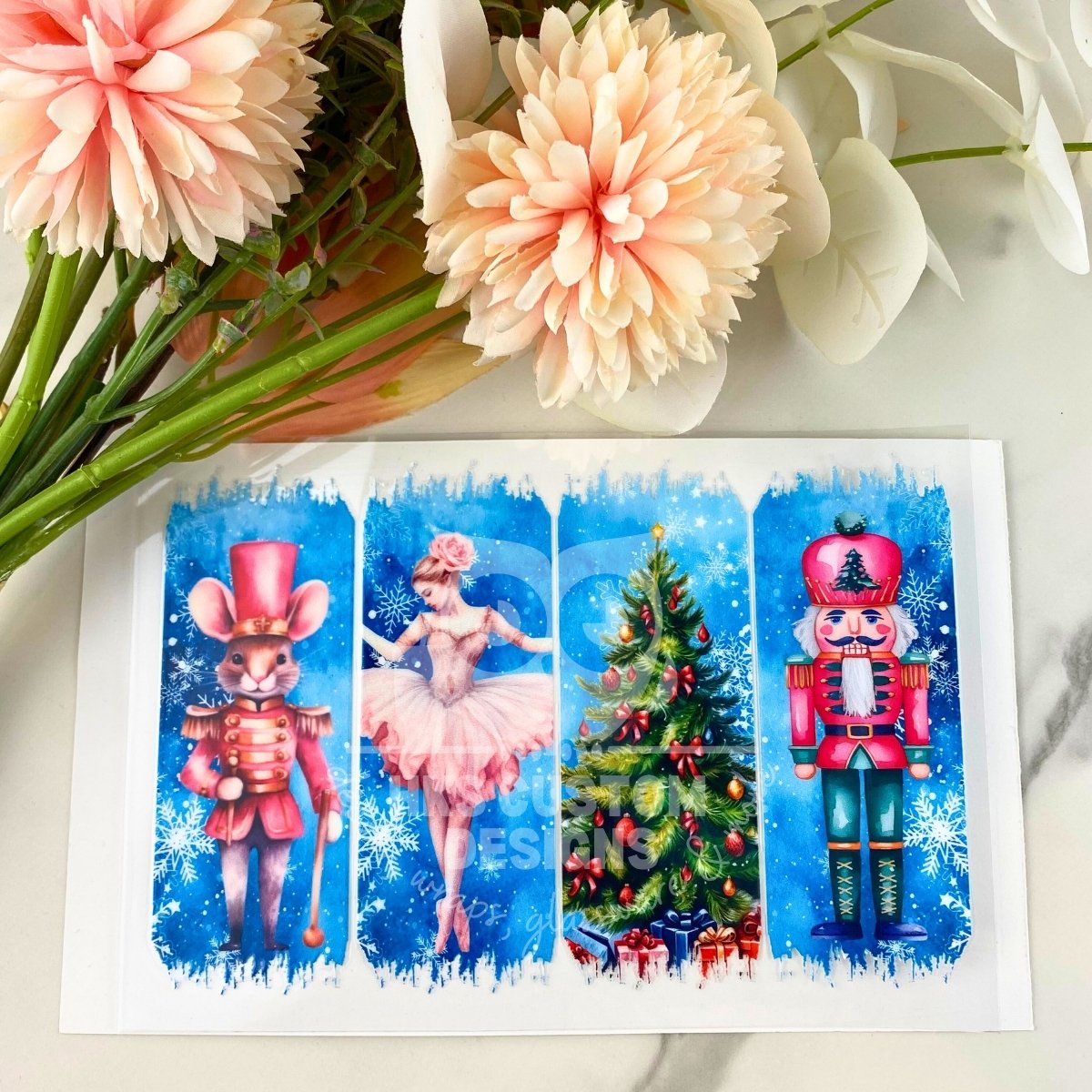 Christmas Brushstrokes | 4" UV DTF Decal