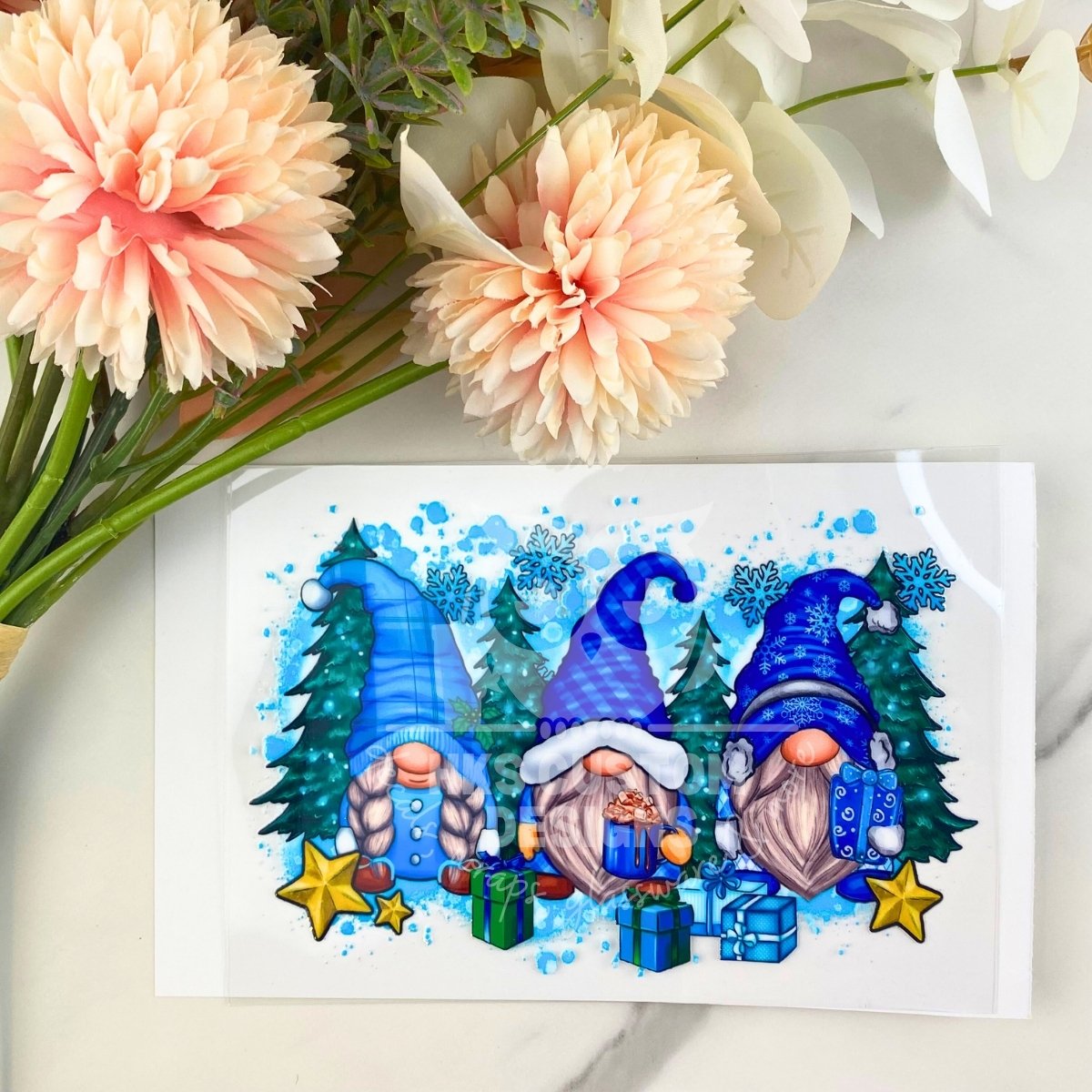 Christmas Gnomes | 4" UV DTF Decal