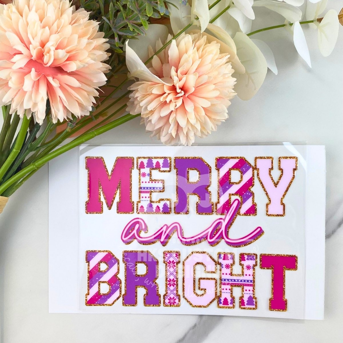 Merry and Bright | 4" UV DTF Decal