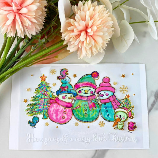 Merry Little Christmas | 4" UV DTF Decal