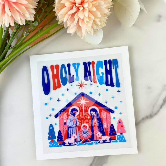 O Holy Night | 4" UV DTF Decal