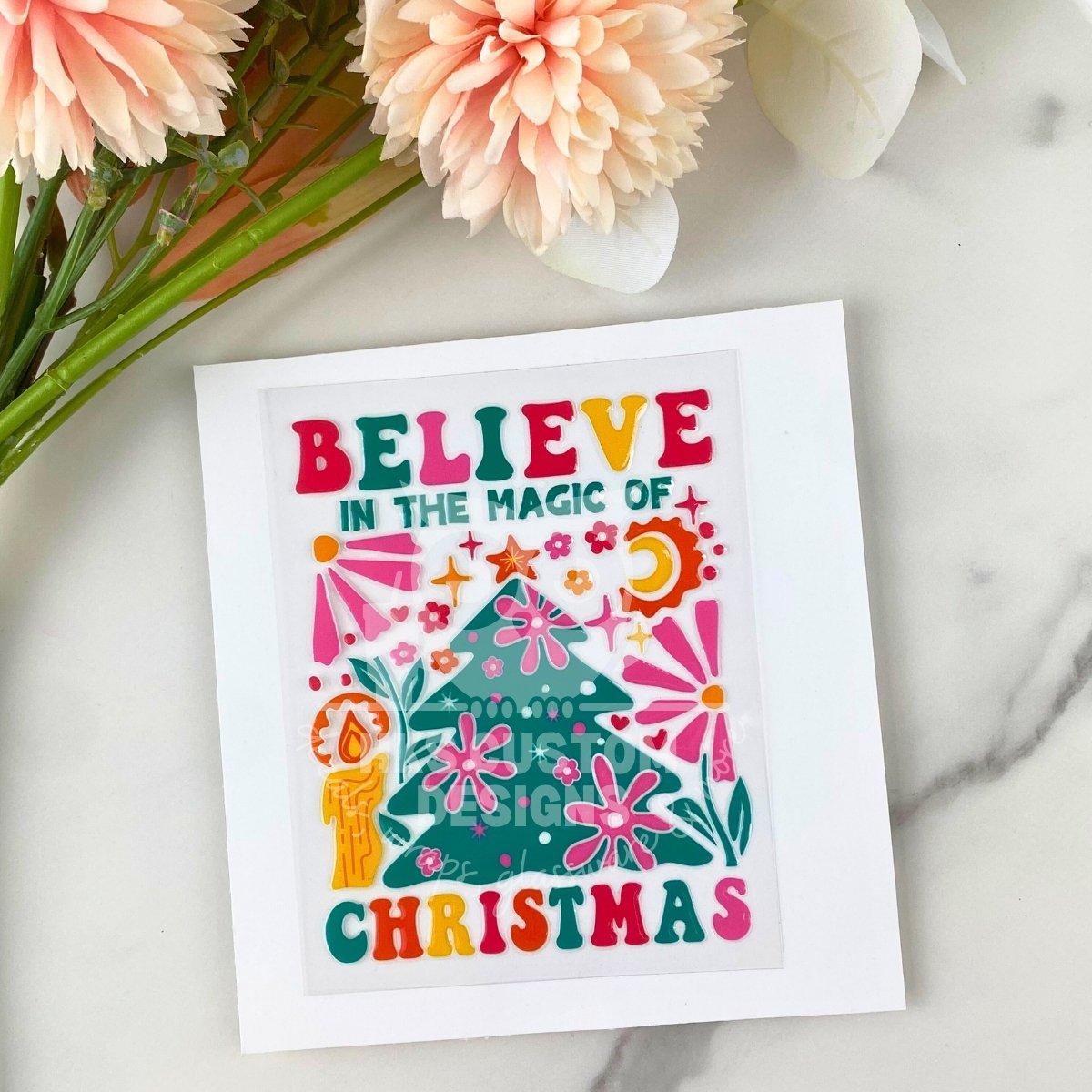 Believe in the Magic of Christmas | 4" UV DTF Decal