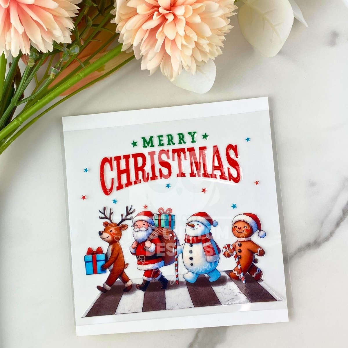 Merry Christmas2 | 4" UV DTF Decal