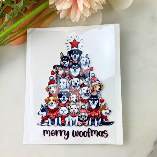 Merry Woofmas | 4" UV DTF Decal
