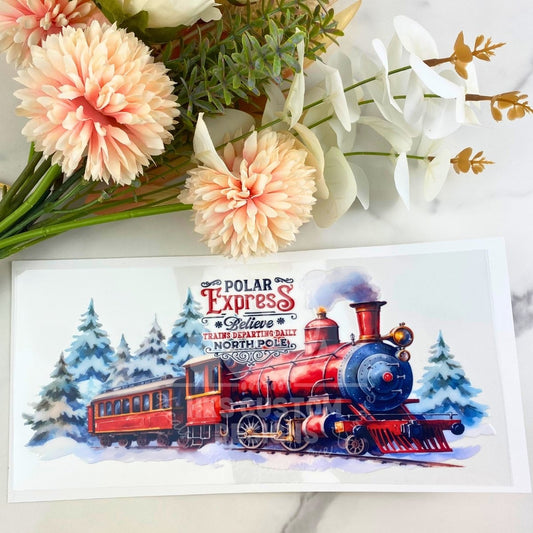Winter Train | 16 oz UV DTF Wrap