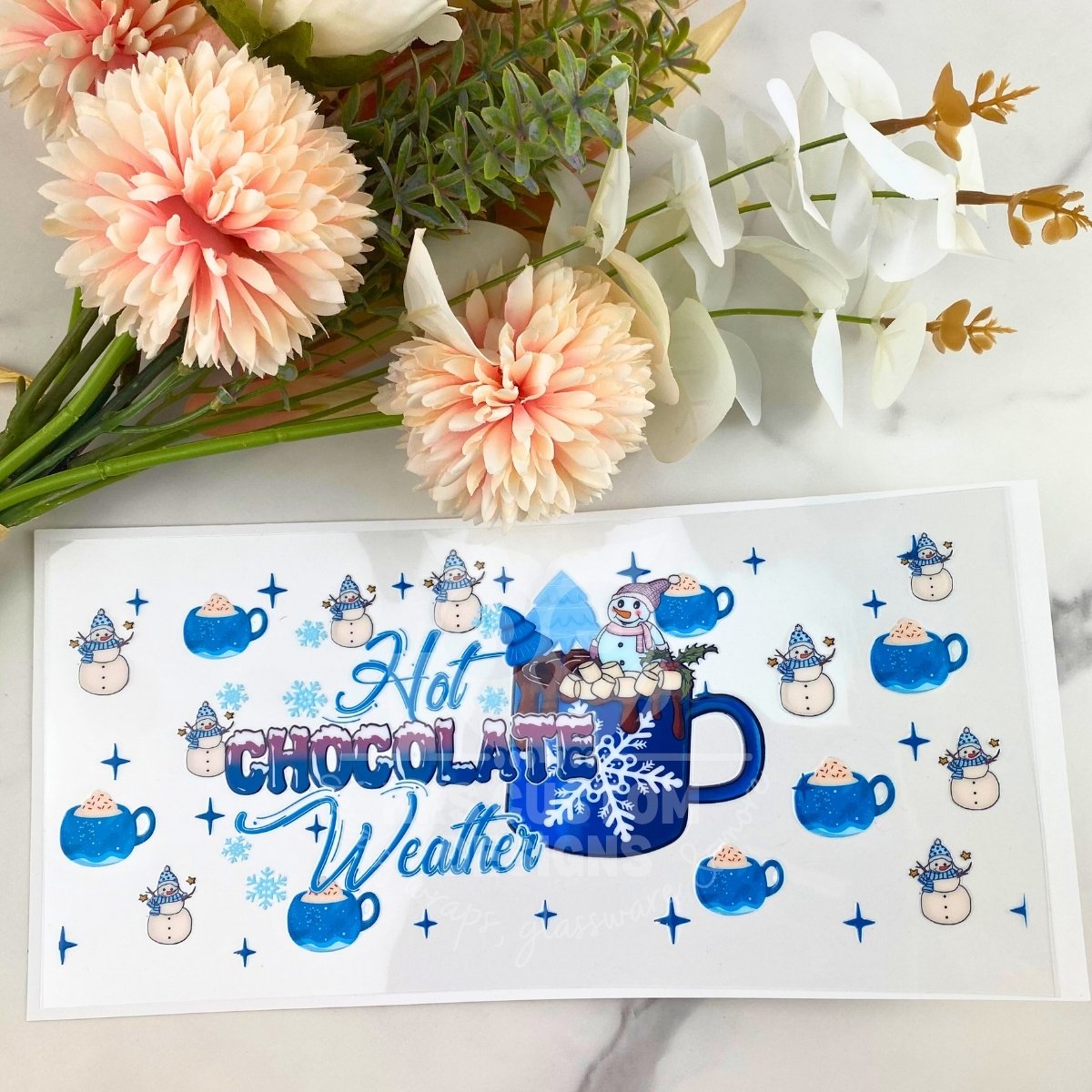 Hot Chocolate Weather | 16 oz UV DTF Wrap