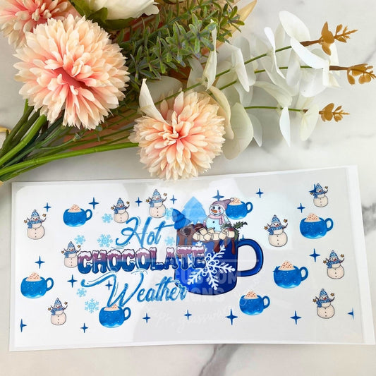 Hot Chocolate Weather | 16 oz UV DTF Wrap