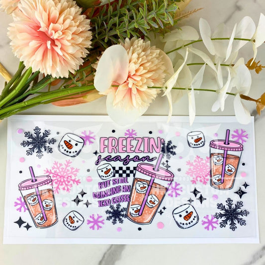 Still Drinking Iced Coffee | 16 oz UV DTF Wrap