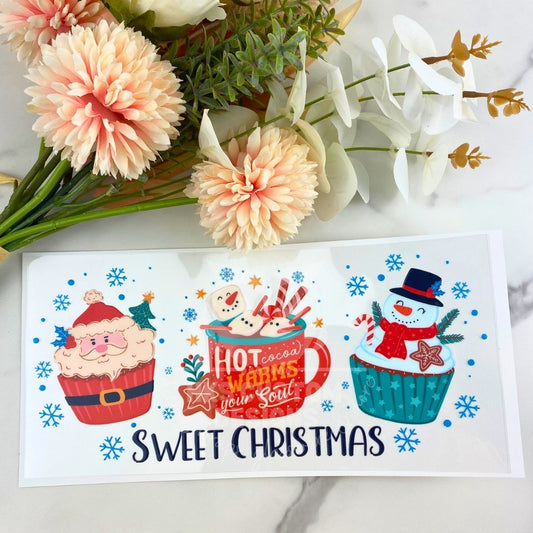 Sweet Christmas | 16 oz UV DTF Wrap