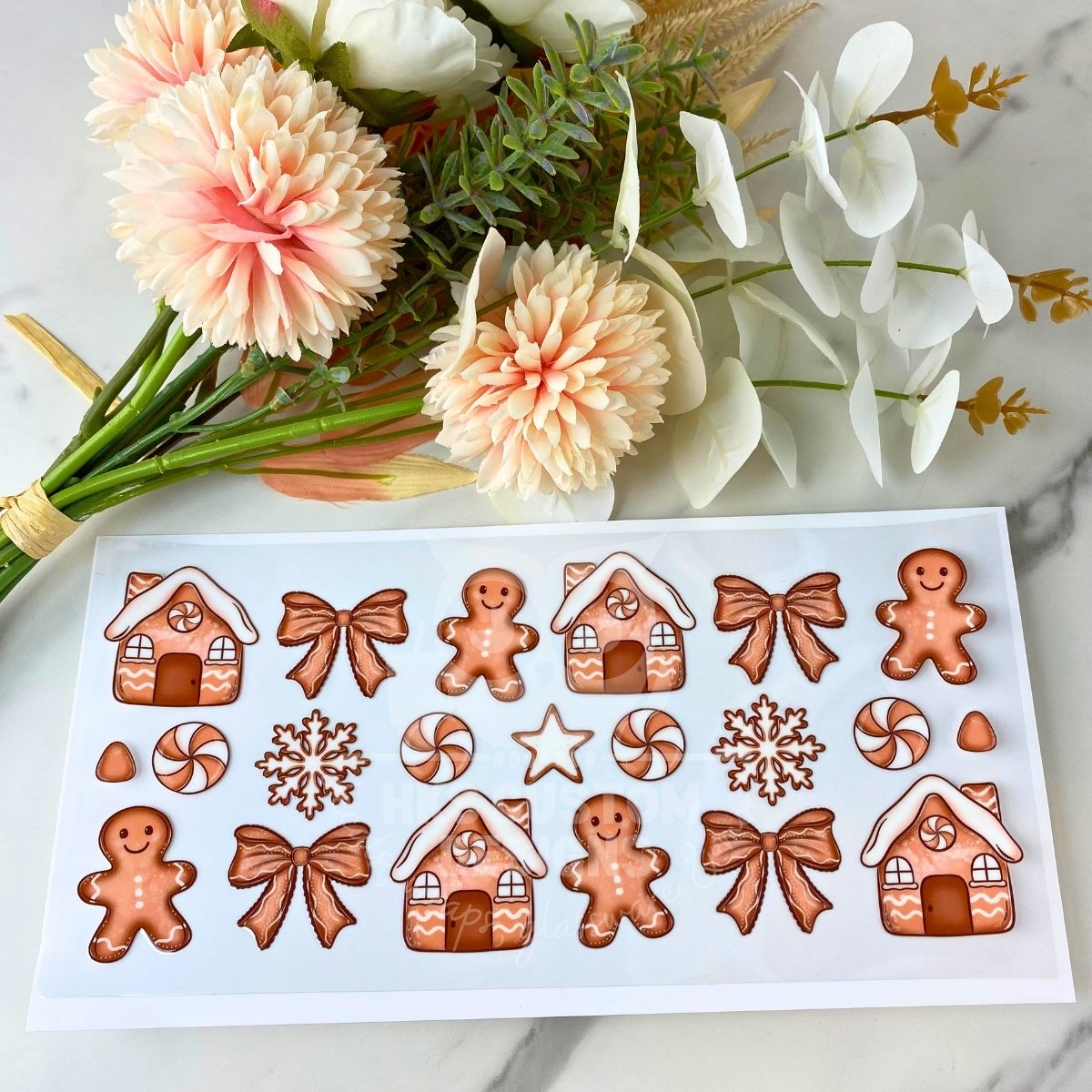 Gingerbread Baking2 | 16 oz UV DTF Wrap