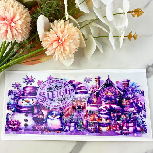 Sleigh Rides | 16 oz UV DTF Wrap
