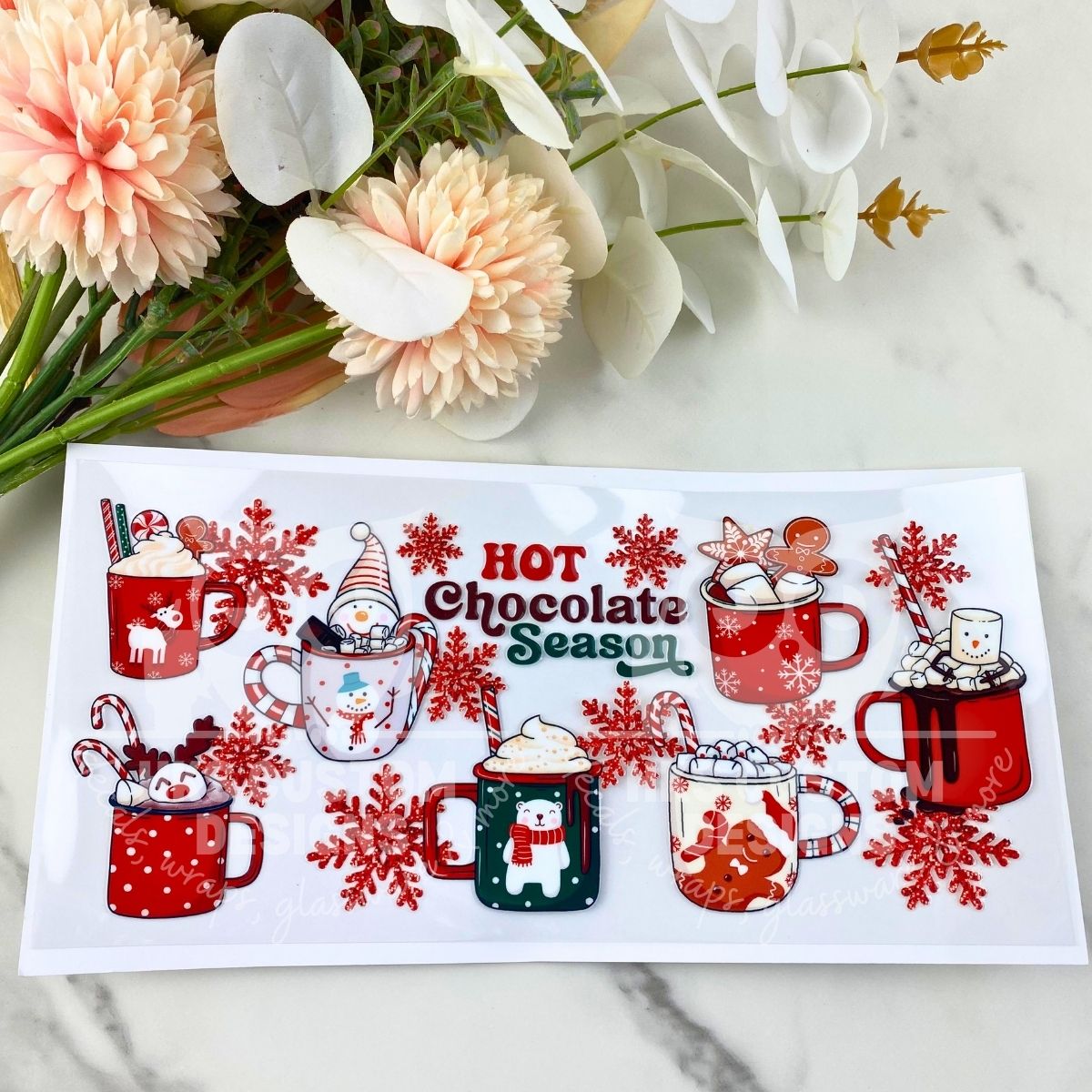 Hot Chocolate Season | 16 oz UV DTF Wrap