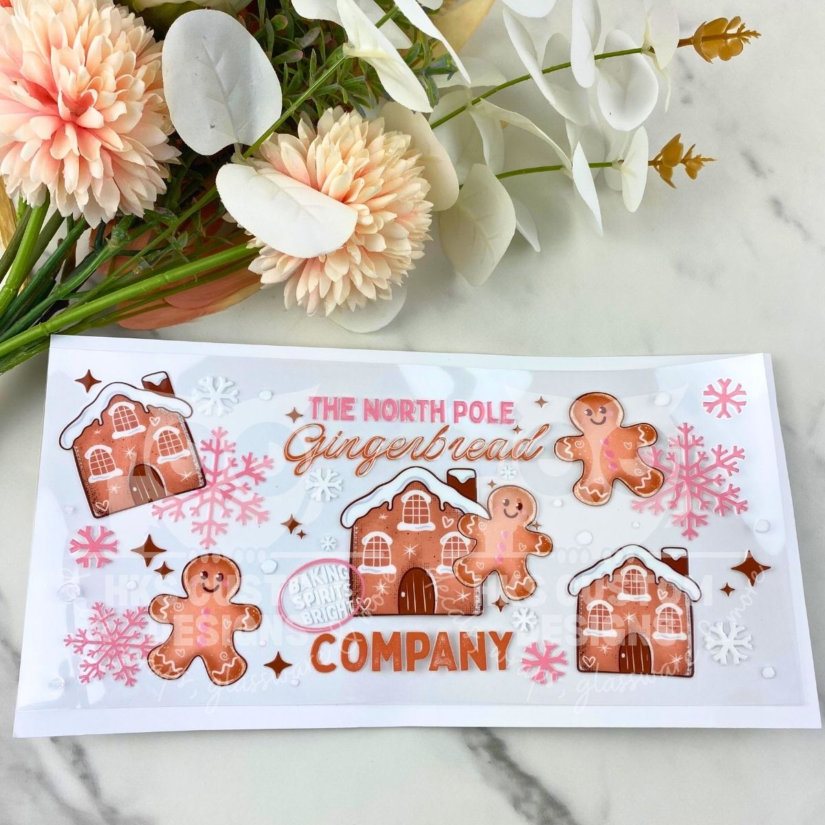 Gingerbread Company | 16 oz UV DTF Wrap