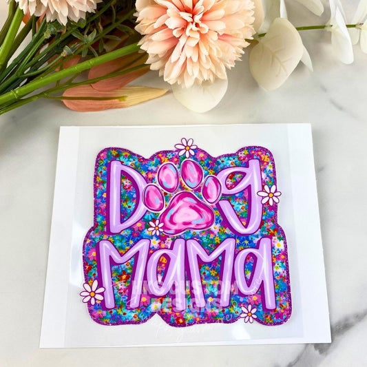 Dog Mama Pink | 4" UV DTF Decal