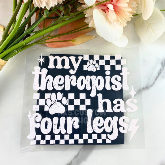 Therapist has four legs | 4" UV DTF Decal