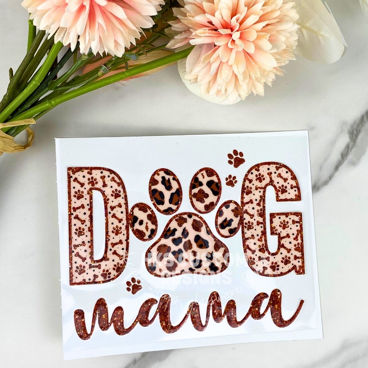 Dog Mama (sparkle) | 4" UV DTF Decal