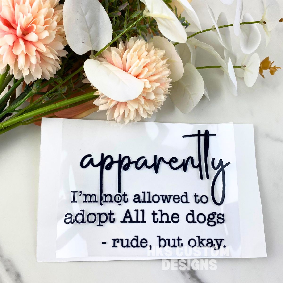 Adopt all the dogs | 4" UV DTF Decal