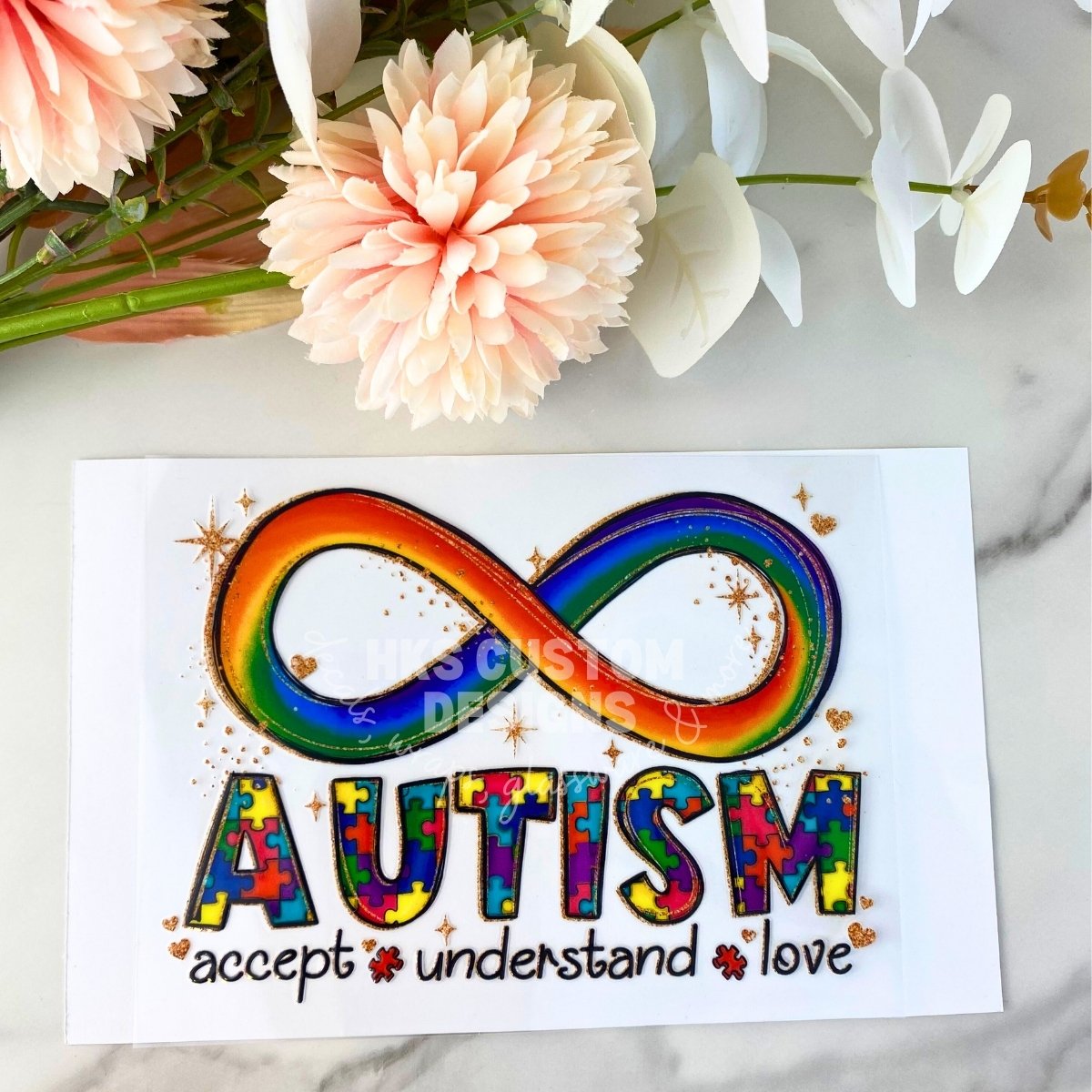 Autism Accept Understand Love | 4" UV DTF Decal