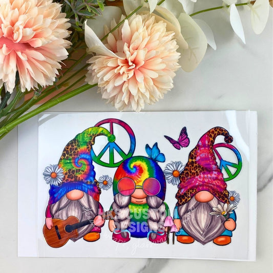 Hippie Gnome | 4" UV DTF Decal