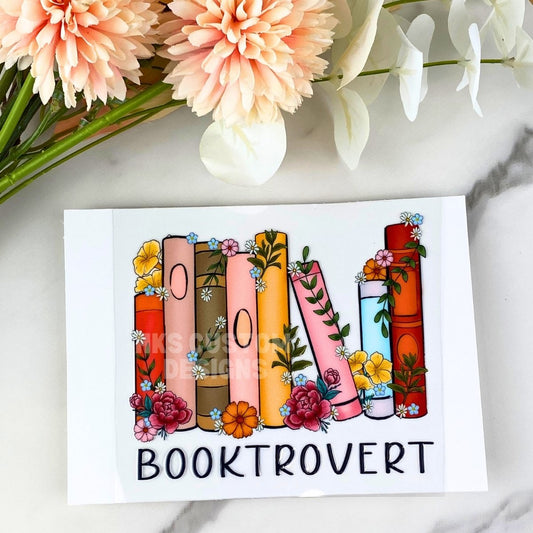 Booktrovert | 4" UV DTF Decal