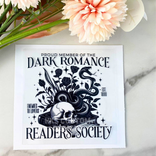 Dark Romance Society | 4" UV DTF Decal